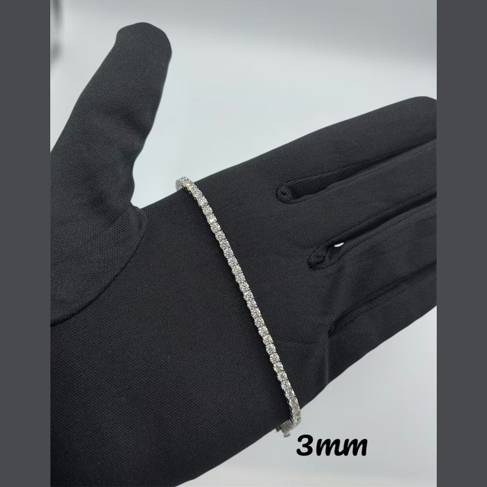 What VVS1 actually means on a moissanite tennis bracelet