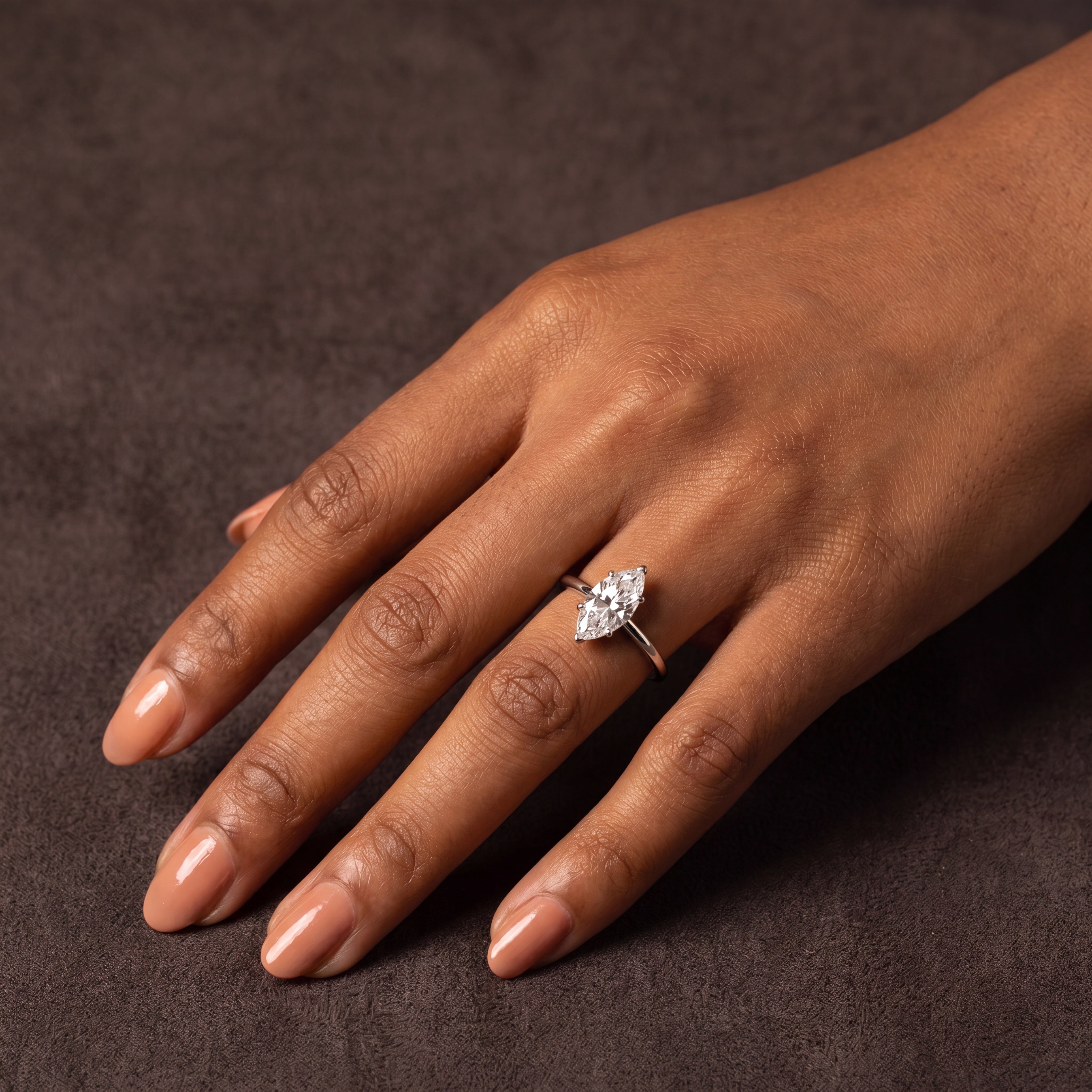 Marquise Cut Moissanite Women's Ring